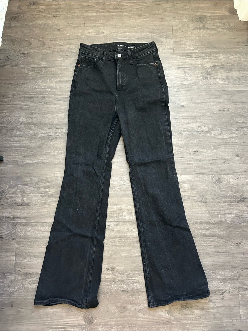 Western Y2K Black High-Rise Flare Jeans